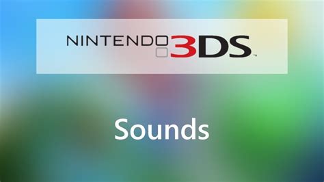 Nintendo 3ds All Sounds Bgm Youtube