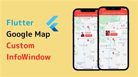 Google Map In Flutter Tutorial Custom Map Marker Infowindow Riset