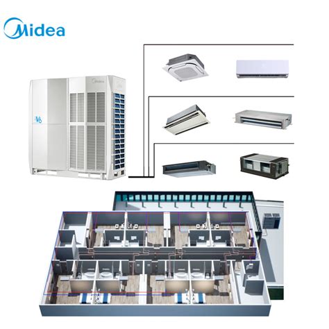 Midea Hp Energy Saving Inverter Vrf System R A Dc Inverter Central