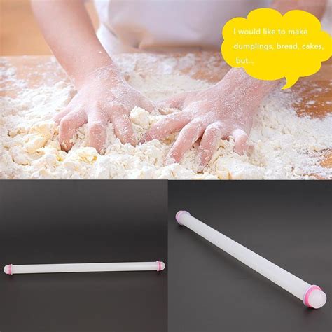 Cm Non Stick Sugar Craft Fondant Rolling Pin Baking Cake Cookies Tool