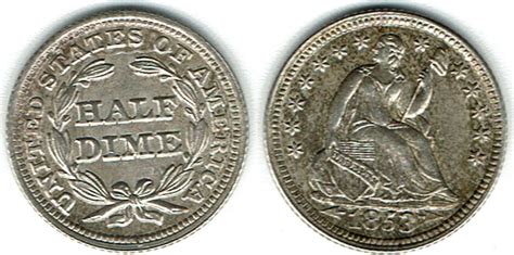 Cents Half Dime Usa Kursm Nze Dime Sitzende Liberty