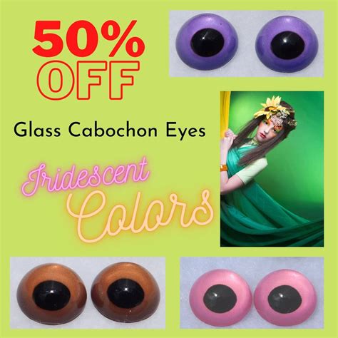 Glass Cabochon Eyes For Jewelry Design Dolls Carving Sculpture