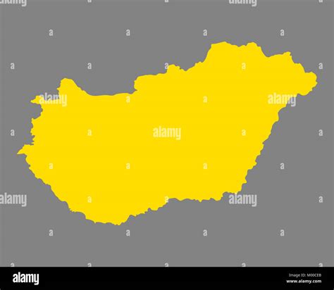 Map Of Hungary Stock Photo Alamy