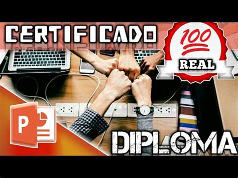 Como Hacer Un Diploma En Powerpoint Youtube