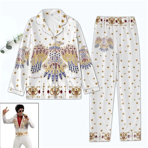 Elvis Presley Pajamas Set Elvis Presley Thick Pajamas Elvis Etsy