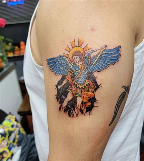 65 Unmissable St. Michael Tattoo Ideas with Enthralling Meaning