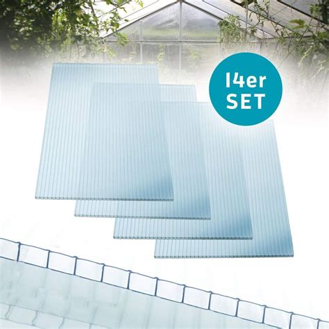 4mm Polycarbonate Greenhouse Panels Twin Wall Sheets Double Wall Sheet 14pcs Ebay