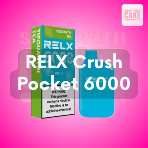 Relx Crush 6000 puffs ราคาสง พอตใชแลวทง รแลค ครช 6000 คำ Relx