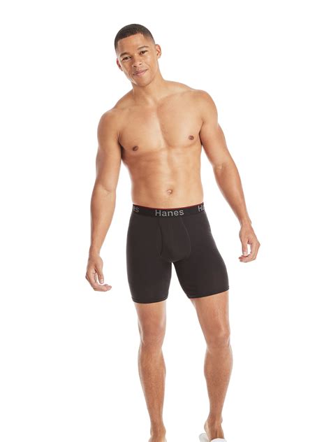 Hanes Mens Comfort Flex Fit Total Support Pouch Long Leg Boxer Briefs