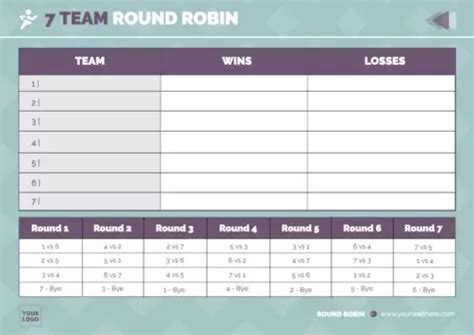 Free Round Robin Tournament Generator