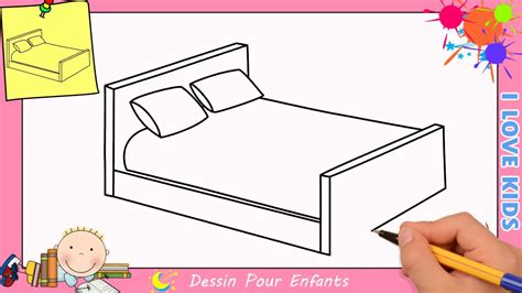 Comment Dessiner Un Lit Facilement Etape Par Etape Pour Enfants 2 Youtube