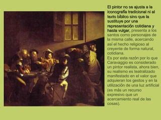 Pintura Barroca Caravaggio Ppt