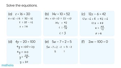 Solving Algebraic Equations Youtube