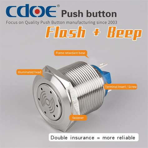 CE UL Metal Buzzer Factories Metallic Buzzer 19mm Waterproof Ip65