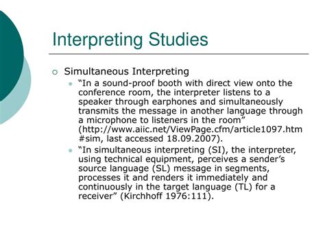 PPT - Translation and Interpreting Studies PowerPoint Presentation ...