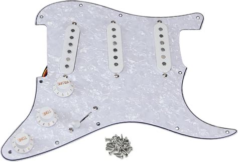 Amazon FLEOR Alnico 5 Prewired Pickguard 3 Single Coil Pickups