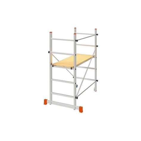 Echafaudage De Travail Hauteur M Plateau X Cm Aluminium