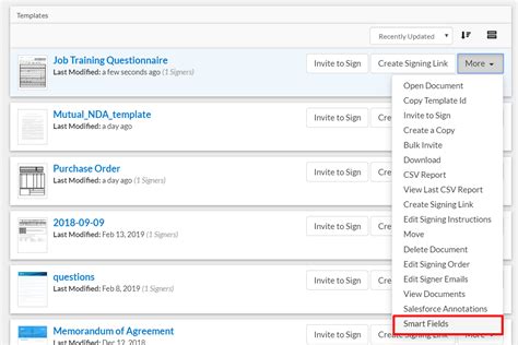 Signnow Smart Fields Signnow