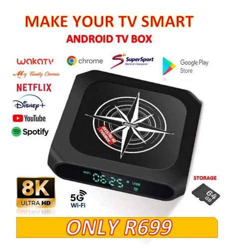 Tv Boxes Digital Media Players Gb Smart Tv Box K Ultra Hd Andowl