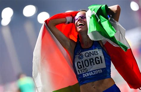 Mondiali atletica in Qatar Eleonora Giorgi sul podio è bronzo nella