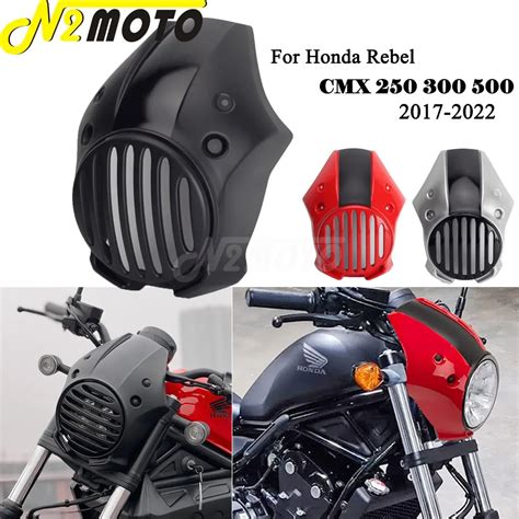 Motorcycle Headlight Fairing Front Cowl Mask Cover Windshield For Honda