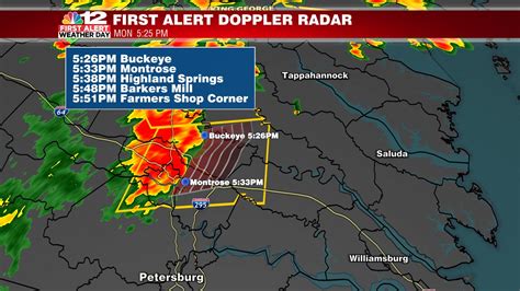 Nick Russo NBC12 On Twitter Another Severe Thunderstorm Warning Until