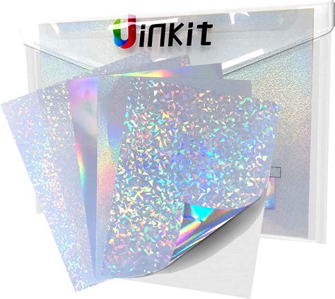 Uinkit Holographic Sticker Paper For Inkjet And Laser Printer Sheets