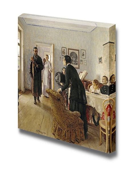 wall26 - They Did Not Expect Him by Ilya Repin - Canvas Print Wall Art