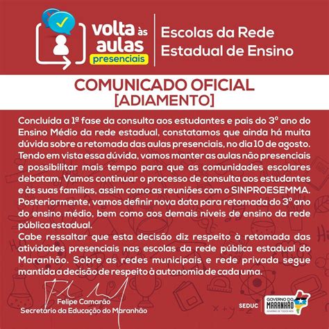 Blog Do Neto Weba Governo Adia Retorno Das Aulas Presenciais Na Rede