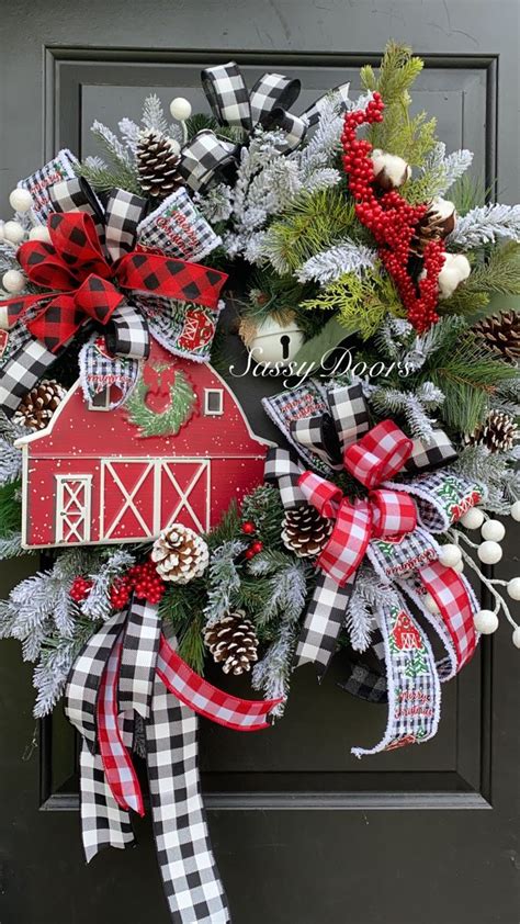 Christmas House Decorations Inside Christmas Mesh Wreaths Christmas