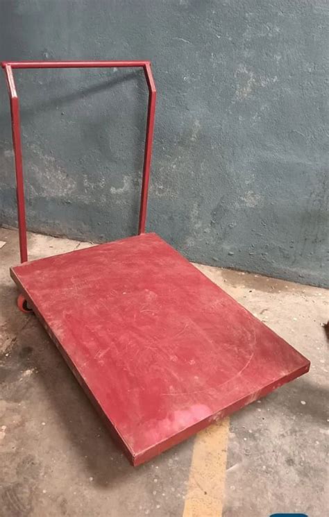 Construction Mild Steel Industrial Platform Trolley At Rs Piece In