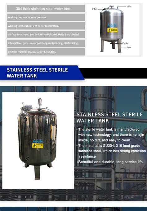 Buy China Wholesale 316 Stainless Steel Sterile Water Storage Tank