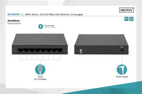 Digitus By Assmann Shop Port Switch Mbps Fast Ethernet