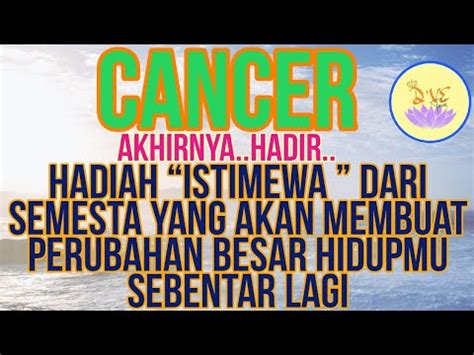 Zodiak Cancer Akhirnya Hadir Perubahan Besar Di Hidupmu Sebentar