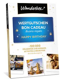 Geschenkbox Wertgutschein Happy Birthday Wonderbox