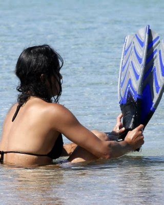 Michelle Rodriguez Wearing Skimpy Black Bikini At The Beach In Sardinia Porn Pictures XXX