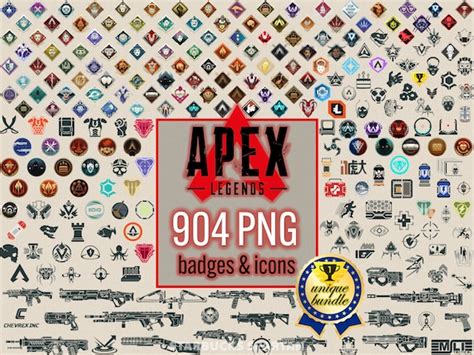 Apex Legends PNG Clipart Medals Badges Gaming Icons Tier Rank - Etsy Finland