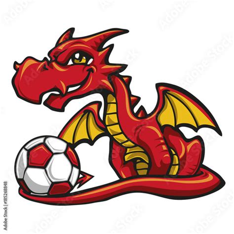 Dragon soccer player Stock Vector | Adobe Stock