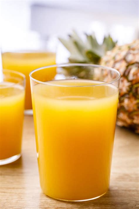 3 Minute Fresh Pineapple Juice Made In A Blender Nurtured Homes