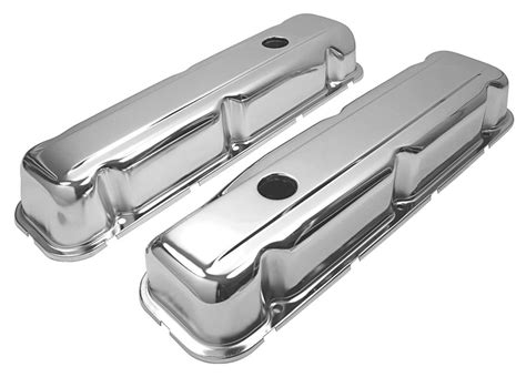 Trans Dapt - Valve Covers, TransDapt, 1968-81 Buick 350, Chrome Smooth ...