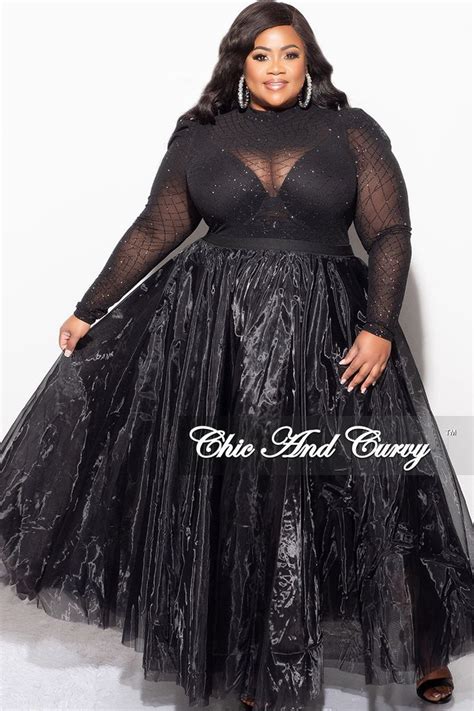 Final Sale Plus Size Maxi Tulle Tutu Skirt In Black Skirt Only Plus