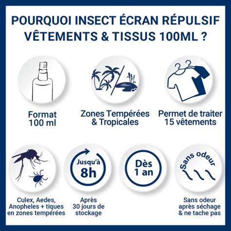 Spray V Tements Tissus Insect Ecran Anti Moustiques