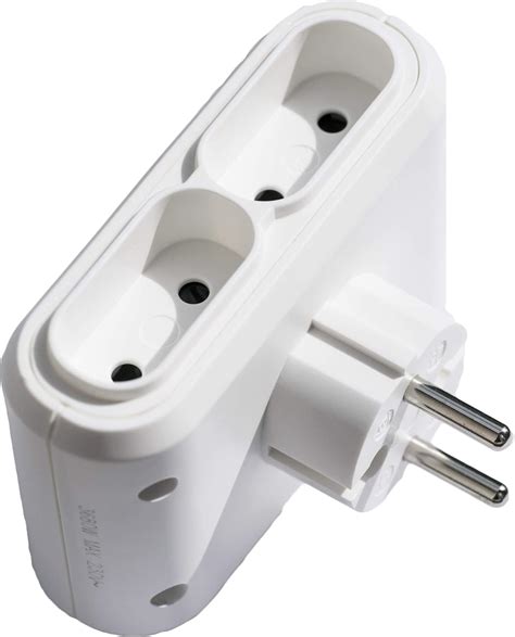 4 Fach Multistecker für 4 x Eurostecker KINDERSCHUTZ Adapter