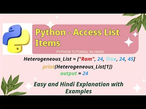 Python Access List Items How To Access List Items In Python