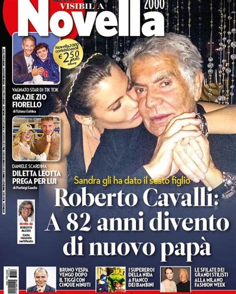 Roberto Cavalli Diventato Pap A Anni Del Sesto Figlio