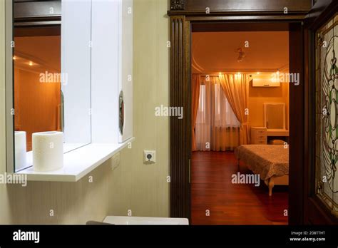 Modern bathroom with jacuzzi bath Stock Photo - Alamy