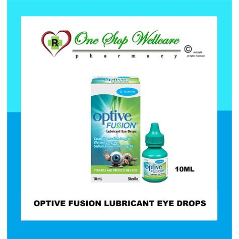 Optive Fusion Lubricant Eye Drops Ml Exp Shopee Malaysia