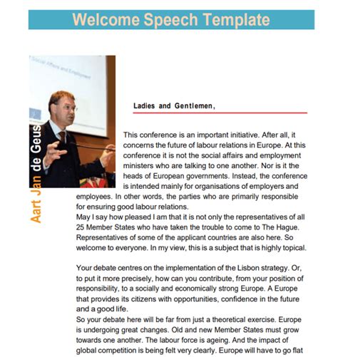 How to Write a Welcome Speech for an Event + 7 FREE Samples – Templates ...