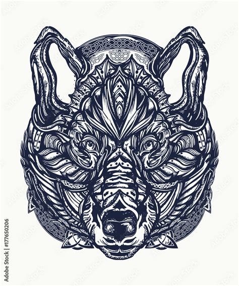 Celtic Wolf Symbol