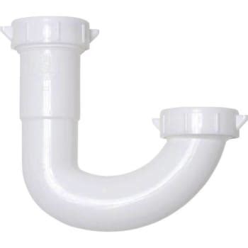 Oatey 1 1 4 In White Plastic Sink Drain J Bend P Trap HD Supply